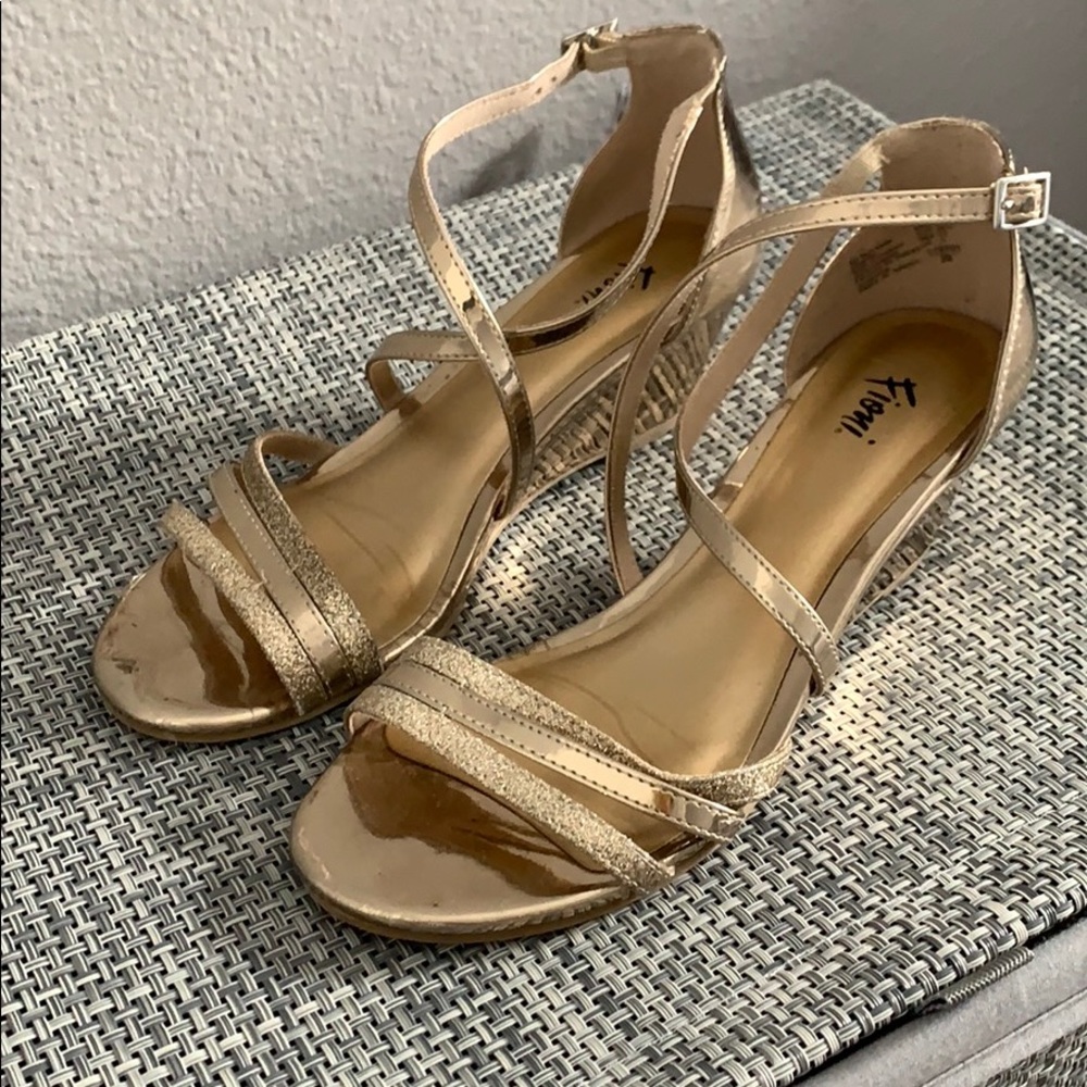 Gold heels